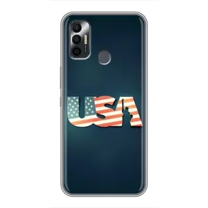 Чохол Прапор USA для TECNO Spark 7P (USA)