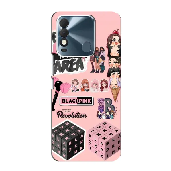 Чехол с рисунком «BLACK PINK коллаж» для TECNO Spark 8 Чехол с рисунком «BLACK PINK коллаж» для TECNO Spark 8