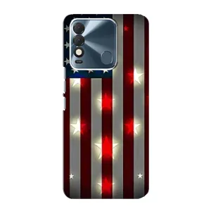 Чехол Флаг USA для TECNO Spark 8 (Флаг США 2)