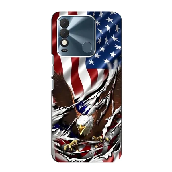 Чохол з малюнком «Прапор USA» для TECNO Spark 8 Чохол з малюнком «Прапор USA» для TECNO Spark 8