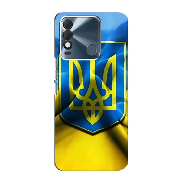 Чехол с рисунком «Герб и Флаг Украины» для TECNO Spark 8 Чехол с рисунком «Герб и Флаг Украины» для TECNO Spark 8