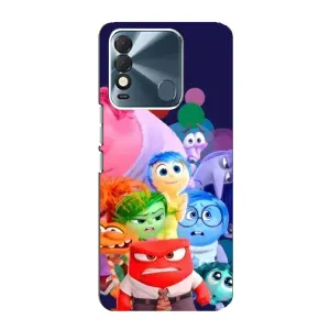 Чехол Головоломка для TECNO Spark 8 - (AlphaPrint) (Герои головоломки)