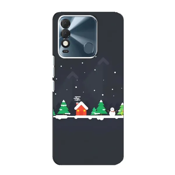 Чехол с рисунком «Город зимний» для TECNO Spark 8 Чехол с рисунком «Город зимний» для TECNO Spark 8