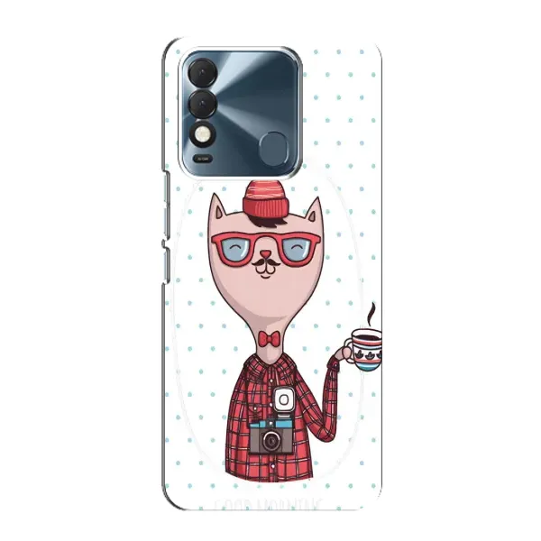 Чехол с рисунком «Кот аристократ» для TECNO Spark 8 Чехол с рисунком «Кот аристократ» для TECNO Spark 8