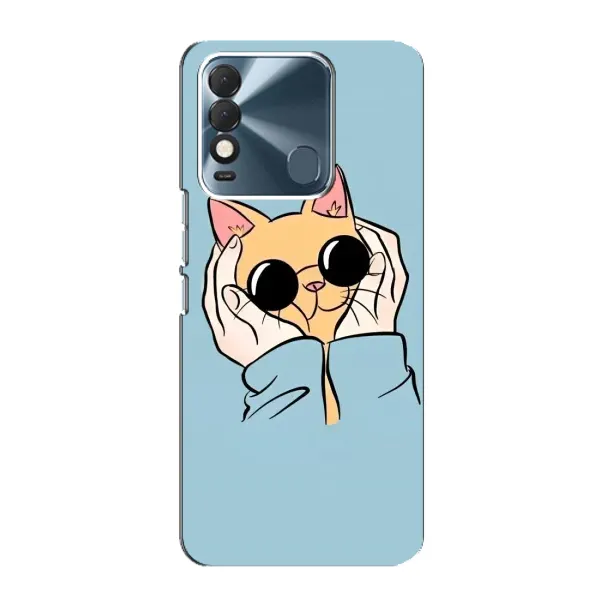 Чехол с рисунком «КОТИК в очках» для TECNO Spark 8 Чехол с рисунком «КОТИК в очках» для TECNO Spark 8