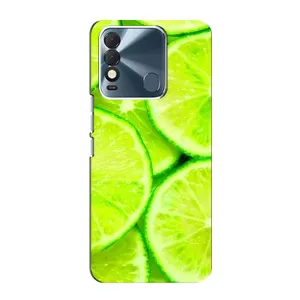 Чехол с изображением вкусной еды для TECNO Spark 8 (Лайм)