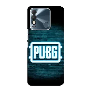 Чехол (TPU) с картинкой "Лого Пабг" на Техно Спарк 8 (Лого PUBG)