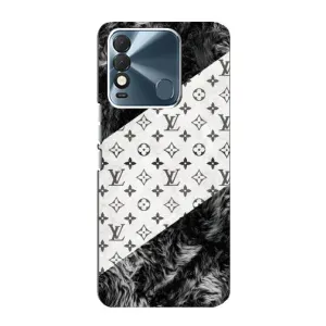 Чехол Стиль Louis Vuitton на TECNO Spark 8 (LV на белом)