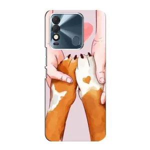 Чехол (ТПУ) Милые собачки для TECNO Spark 8 (Любовь к собакам)