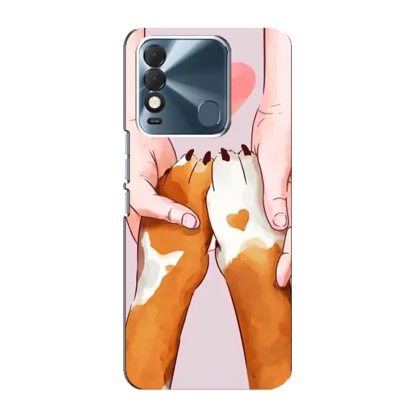 Чехол с рисунком «Любовь к собакам» для TECNO Spark 8 Чехол с рисунком «Любовь к собакам» для TECNO Spark 8