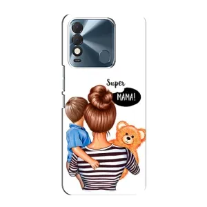 Чехлы для МАМЫ на TECNO Spark 8 (Мама и сын)