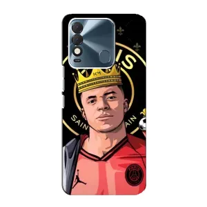Чехол (TPU) с Футболистом на TECNO Spark 8 (Mbappe King)