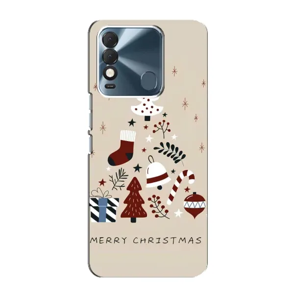 Чехол с рисунком «Merry Christmas» для TECNO Spark 8 Чехол с рисунком «Merry Christmas» для TECNO Spark 8