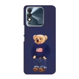 Чехлы Мишка Тедди для Техно Спарк 8 (Мишка USA)