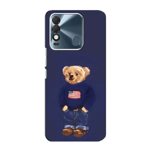 Чехол с рисунком «Мишка USA» для TECNO Spark 8 Чехол с рисунком «Мишка USA» для TECNO Spark 8