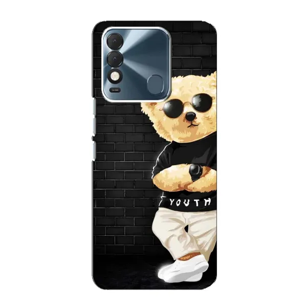 Чехол с рисунком «Мишка в очках» для TECNO Spark 8 Чехол с рисунком «Мишка в очках» для TECNO Spark 8