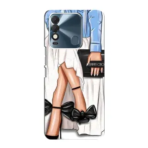 Силиконовый Чехол на TECNO Spark 8 с картинкой Стильных Девушек