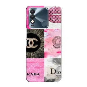Чехол (Dior, Prada, YSL, Chanel) для TECNO Spark 8 (Модница)