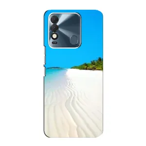 Летний Чехол на TECNO Spark 8 (Море песок)