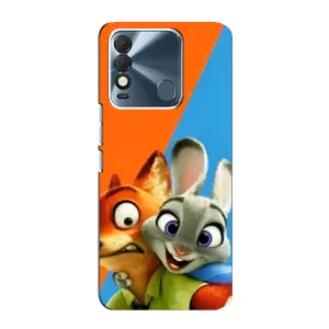 Чехлы ЗВЕРОПОЛИС для TECNO Spark 8 (Ник и Хопс)