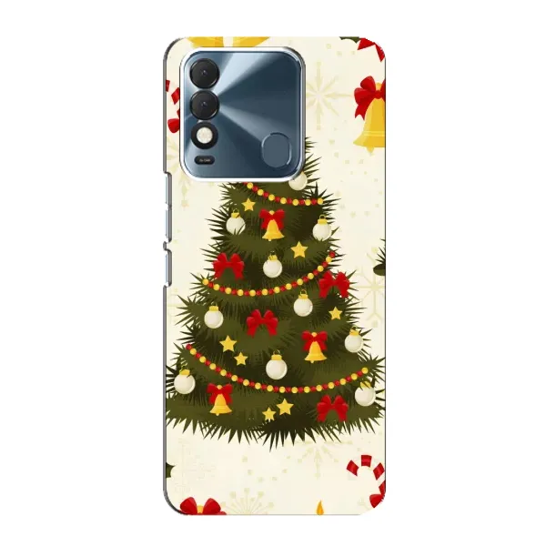 Чехол с рисунком «Новогодний принт» для TECNO Spark 8 Чехол с рисунком «Новогодний принт» для TECNO Spark 8