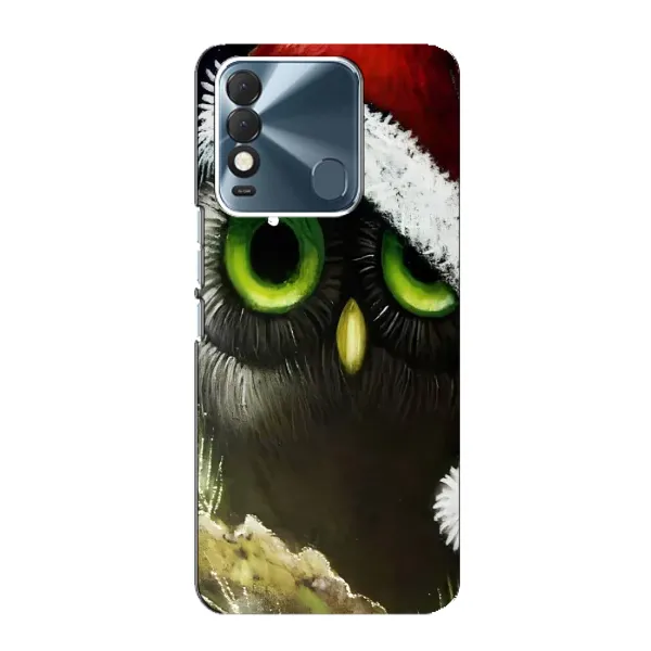 Чехол с рисунком «Новогодняя Сова» для TECNO Spark 8 Чехол с рисунком «Новогодняя Сова» для TECNO Spark 8
