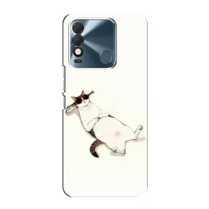 Чехол на тематику: Коты для TECNO Spark 8 (Отдых)
