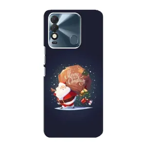 Чехол Санта Клаус для TECNO Spark 8 (Подарки от Санты)