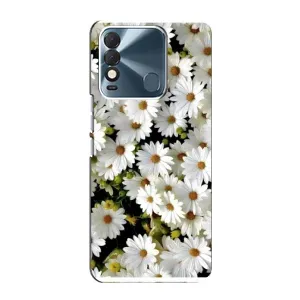 Чехол с ромашками на TECNO Spark 8 (Рамка в ромашках)