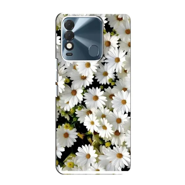 Чехол с рисунком «Рамка в ромашках» для TECNO Spark 8 Чехол с рисунком «Рамка в ромашках» для TECNO Spark 8