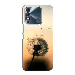 Силиконовый Чехол с одуванчиками на TECNO Spark 8 (Роздумаханый одуванчик)