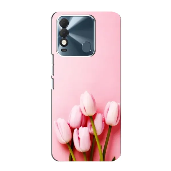 Чехол с рисунком «Розовые тюльпаны» для TECNO Spark 8 Чехол с рисунком «Розовые тюльпаны» для TECNO Spark 8