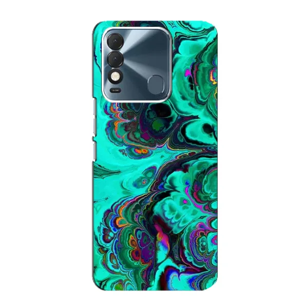 Чехол с рисунком «Салатный мрамор» для TECNO Spark 8 Чехол с рисунком «Салатный мрамор» для TECNO Spark 8