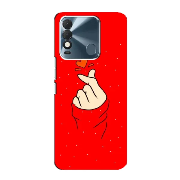 Чехол с рисунком «Сердце на красном» для TECNO Spark 8 Чехол с рисунком «Сердце на красном» для TECNO Spark 8