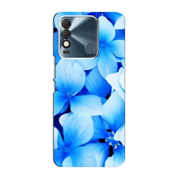 Чехол с рисунком «Синие цветы» для TECNO Spark 8 Чехол с рисунком «Синие цветы» для TECNO Spark 8