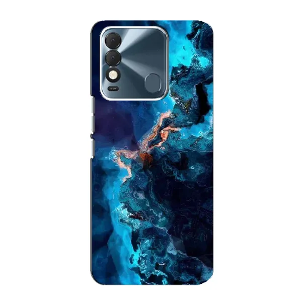 Чехол с рисунком «Синий мрамор» для TECNO Spark 8 Чехол с рисунком «Синий мрамор» для TECNO Spark 8