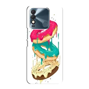 Чехол с изображением вкусной еды для TECNO Spark 8 (Сочные пончики)