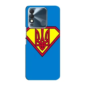 Чехол с картинкой (Патриотический ГЕРБ) на TECNO Spark 8 (Super - Герб)