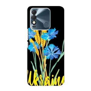 Чехол на TECNO Spark 8 Украинский дизайн (Ukraine в цветочках)