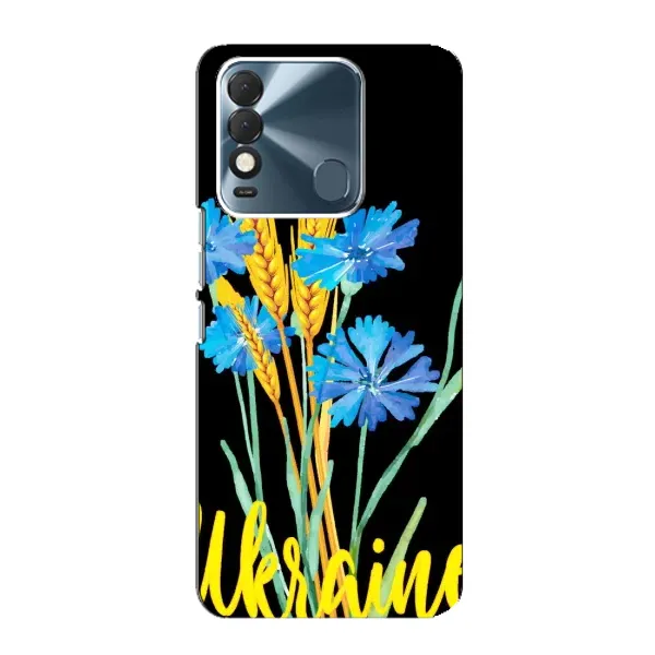 Чехол с рисунком «Ukraine в цветочках» для TECNO Spark 8 Чехол с рисунком «Ukraine в цветочках» для TECNO Spark 8