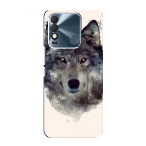 Чехол с Волком на TECNO Spark 8 (Волк)