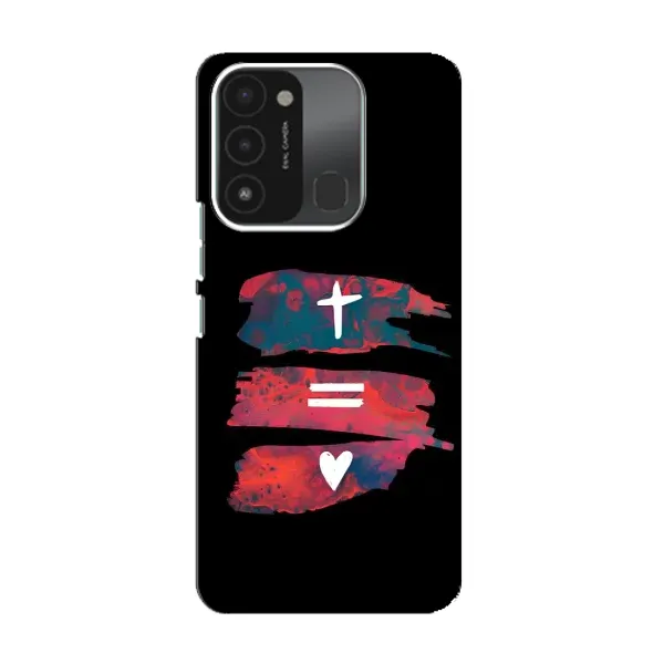 Чехол с рисунком «Атрибутика» для TECNO Spark 8C Чехол с рисунком «Атрибутика» для TECNO Spark 8C