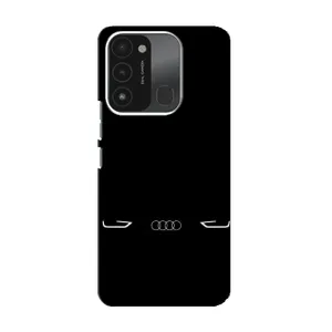 Силіконовий бампер з картинкою машини на TECNO Spark 8C (Сілует Audi)