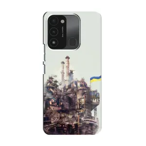 Чохли на військову тематику для TECNO Spark 8C (Азовсталь)