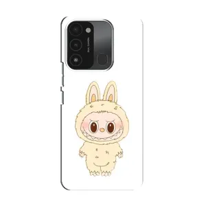 Чехол с принтом Лабубу для TECNO Spark 8C (Бежевый Лабубу)
