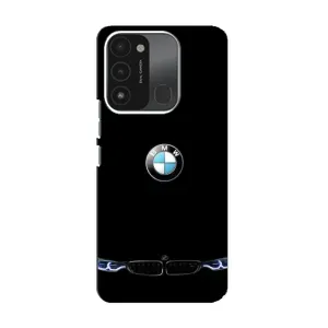 Силіконовий бампер з картинкою машини на TECNO Spark 8C (Чорний BMW)