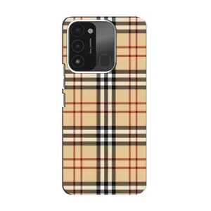 Чехол с Брендами одежды на Техно Спарк 8с (Burberry стиль)