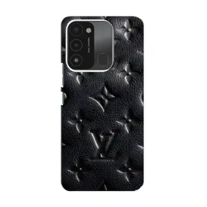 Текстурний Чохол Louis Vuitton для Техно Спарк 8с (Чорний ЛВ)