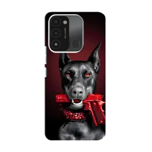 Чехол ДОБЕРМАН для TECNO Spark 8C (Доберман злой)
