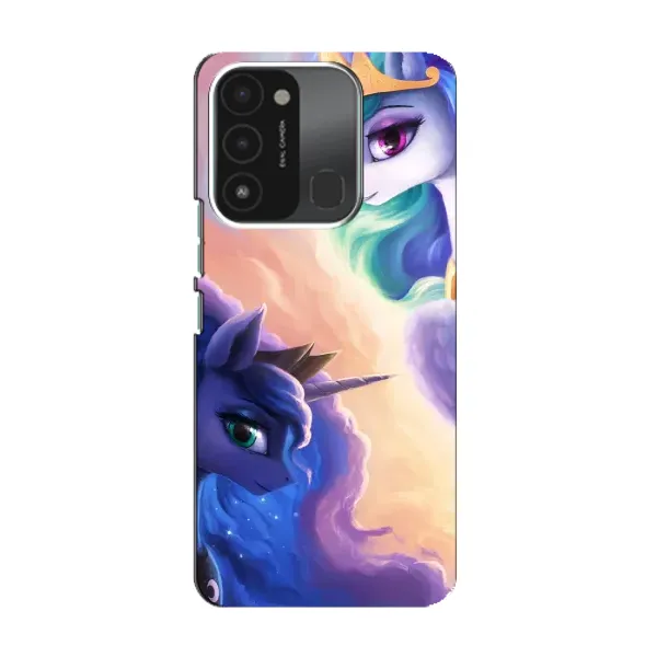 Чехол с рисунком «Единорожки на тучках» для TECNO Spark 8C Чехол с рисунком «Единорожки на тучках» для TECNO Spark 8C